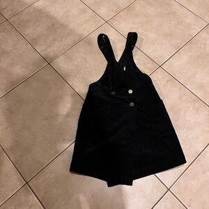 Free People Courderoy Button Dress in Black- Lightly Used